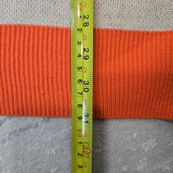 Crooks and Castles Knit Sweater Logo Color Block Orange Y2K Streetwear Large Men - Picture 7 of 7